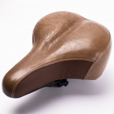 Седло комфортное Vintage, 260*190мм, с пружинами, коричневое, Vinca Sport