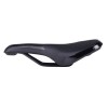 Седло MTB COMIRON HINAULT M039BK 250X155, чёрное с отверстием и сеткой