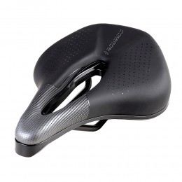 Седло MTB COMIRON SAGAN M046A 245х155, глянец чёрно-серое