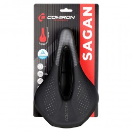 Седло MTB COMIRON SAGAN M046A 245х155, глянец чёрно-серое