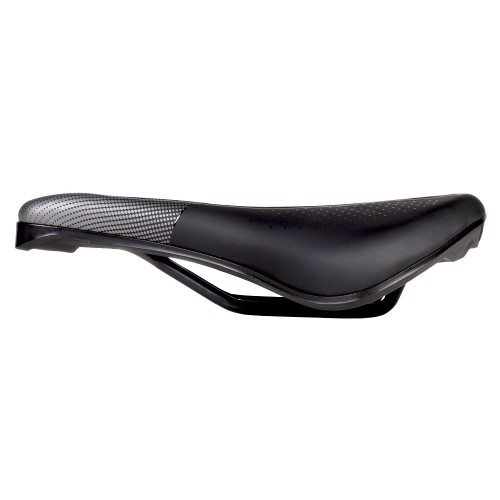Седло MTB COMIRON SAGAN M046A 245х155, глянец чёрно-серое