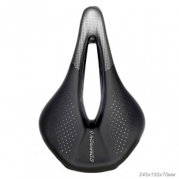Седло MTB COMIRON SAGAN M046A 245х155, глянец чёрно-серое