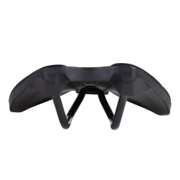 Седло MTB хромолевое COMIRON MERCKX CM-01 240X140, чёрное с отверстием