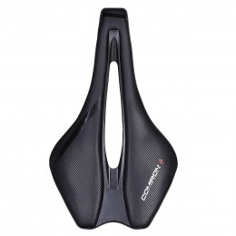 Седло MTB хромолевое COMIRON MERCKX CM-01 240X140, чёрное с отверстием
