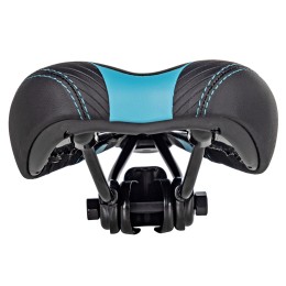 Седло STG VD1114-VLB-S, черно-голубое