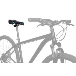 Седло STG VD1114-VLB-S, черно-голубое