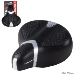Седло суперкомфортное COMIRON KING DIVAN II C095 260x220, чёрный+серый