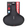 Седло суперкомфортное COMIRON LAST EMPEROR C056 270x250 мм, чёрное с закрытыми пружинами