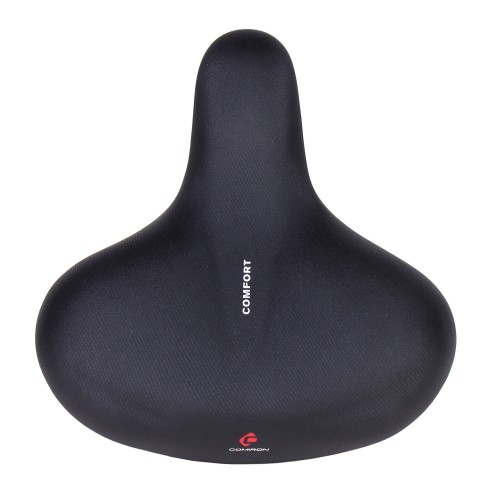 Седло суперкомфортное COMIRON LAST EMPEROR C056 270x250 мм, чёрное с закрытыми пружинами