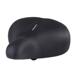 Седло суперкомфортное COMIRON LAST EMPEROR C056 270x250 мм, чёрное с закрытыми пружинами