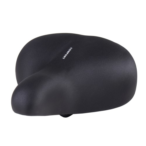 Седло суперкомфортное COMIRON LAST EMPEROR C056 270x250 мм, чёрное с закрытыми пружинами
