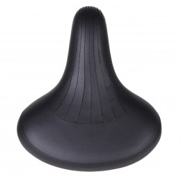 Седло суперкомфортное COMIRON SEVILLA N802BK 260x225 мм, чёрное с открытыми пружинами