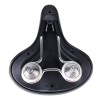 Седло суперкомфортное COMIRON SEVILLA N802BK 260x225 мм, чёрное с открытыми пружинами