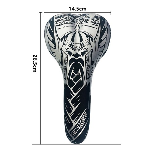 Седло велосипедное Enlee DS-20 Warrior фитнесс/спорт, MTB, с принтом "воин", унисекс.