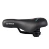 Седло велосипедное комфортное COMIRON OSLO C016 245x200, чёрно-синее