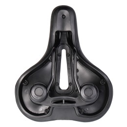 Седло велосипедное комфортное COMIRON OSLO C016 245x200, чёрно-синее