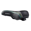 Седло велосипедное комфортное COMIRON PRAGA C018 250x210, чёрное