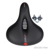 Седло велосипедное комфортное COMIRON TOKYO C012 265x220, чёрно-красное