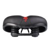 Седло велосипедное комфортное COMIRON TOKYO C012 265x220, чёрно-красное
