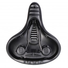 Седло велосипедное комфортное COMIRON TOKYO C012 265x220, чёрно-красное