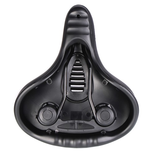 Седло велосипедное комфортное COMIRON TOKYO C012 265x220, чёрно-красное