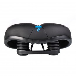 Седло комфортное COMIRON TOKYO C012 265x220, чёрно-синее
