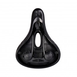 Седло велосипедное комфортное COMIRON YALTA C036 255x190, чёрно-красное