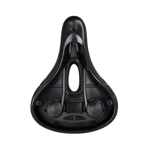 Седло велосипедное комфортное COMIRON YALTA C036 255x190, чёрно-синее