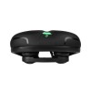 Седло велосипедное комфортное COMIRON YALTA C036 255x190, чёрно-зелёное