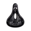 Седло велосипедное комфортное COMIRON YALTA C036 255x190, чёрно-зелёное