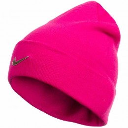 Шапка детская Nike Metal Swoosh Beanie Yth, розовая