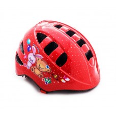 Шлем детский с регулировкой, размер S(48-52см), красный, инд.уп. Vinca Sport
