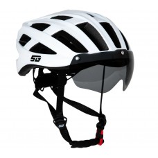 Шлем STG TS-33, с визором и фонарем, белый