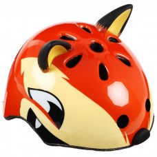Шлем велосипедиста детский CORSA «Лиса», цвет оранжевый