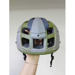 Шлем велосипедиста Shred Spider SevenPeaks, цвет серый/зеленый