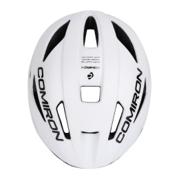 Шлем велосипедный с визором COMIRON MX-100T, белый
