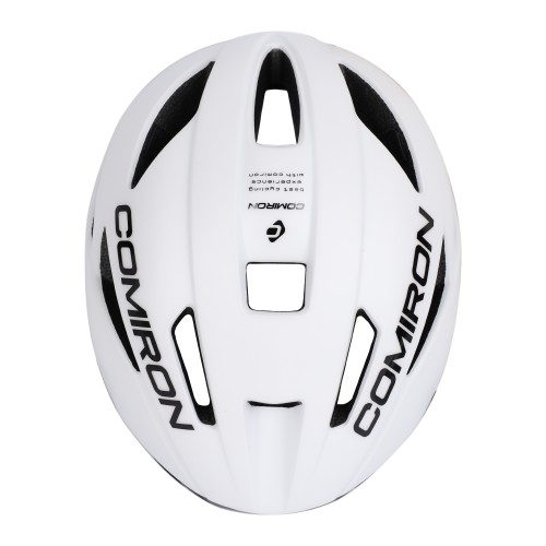 Шлем велосипедный с визором COMIRON MX-100T, белый