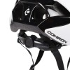 Шлем велосипедный с визором COMIRON MX-100T, белый