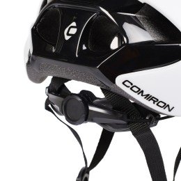 Шлем велосипедный с визором COMIRON MX-100T, белый