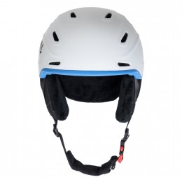 Шлем зимний горнолыжный White Owl HK004, белый с голубым