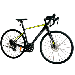 Шоссейный велосипед 28" (700C) GROM LEXON GTRACK, черный/салатовый