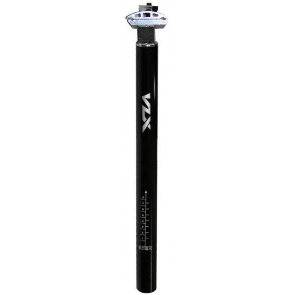 Штырь-крюк подседельный алюм, d25,4х400мм, чёрный. VLX лого.VLX-SP01