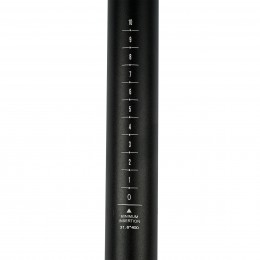 Штырь подседельный 31,6х400 мм алюминиевый, с зажимом (727162), матовый чёрный