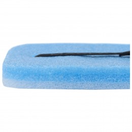 Сидушка туристическая 25 мм, с фольгой 40х30, голубая