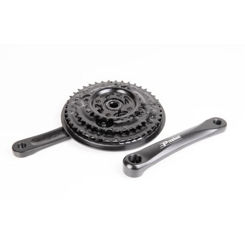 Система шатунов 24/34/42T Prowheel MA-AC49, 152 мм, алюм. под квадрат, черная