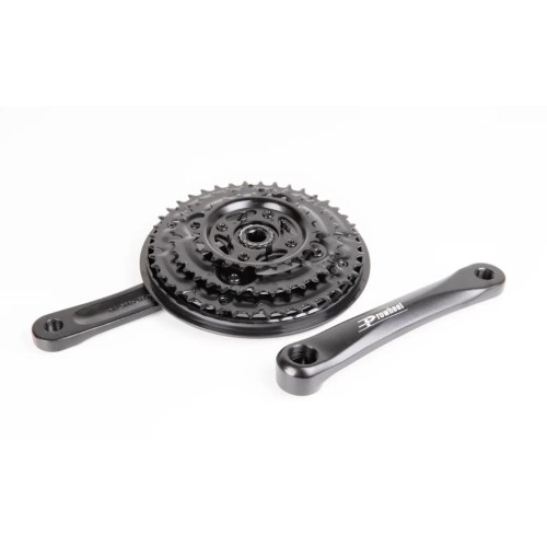 Система шатунов 24/34/42T, Prowheel MA-AC49, 165 мм алюм. под квадрат, черная
