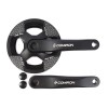 Система шатунов 36T COMIRON FORGE, 170 мм, с защитой, AL+ST, квадрат, черный /GTR-A1035P