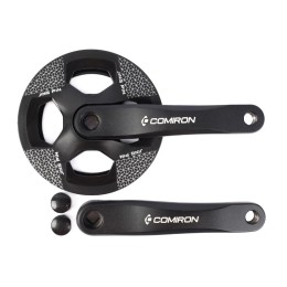 Система шатунов 36T COMIRON FORGE, 170 мм, с защитой, AL+ST, квадрат, черный /GTR-A1035P