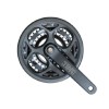 Система COMIRON JH-A101, 170mm, 28/38/48T, с защитой, AL+ST, квадрат, черная