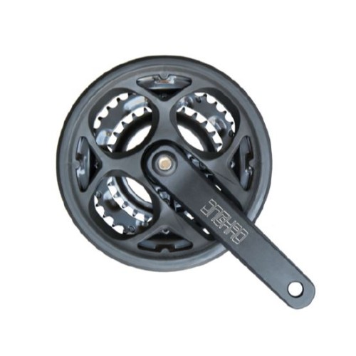 Система COMIRON JH-A101, 170mm, 28/38/48T, с защитой, AL+ST, квадрат, черная
